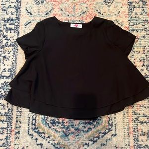 Buddy Love black cropped blouse. Size xs